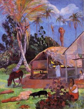 Paul Gauguin : The Black Pigs